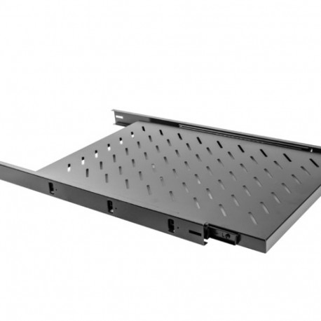 SLIDING SHELF FOR 19" RACK CABINETS 1U/465X750MM MAX LOAD CAPACITY UP TO 60KG BLACK LANBERG