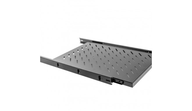 SLIDING SHELF FOR 19" RACK CABINETS 1U/465X750MM MAX LOAD CAPACITY UP TO 60KG BLACK LANBERG