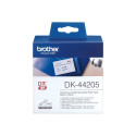 BROTHER DK44205 lõputu etiketipaber valge 62mmx30.48m eemaldatav QL550 QL500 QL650TD jaoks