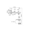 TV SET ACC DESK MOUNT 10-24"/FPMA-D1330WHITE NEOMOUNTS