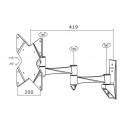 TV SET ACC WALL MOUNT BLACK/10-40" FPMA-W835 NEOMOUNTS