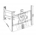 TV SET ACC WALL MOUNT BLACK/FPMA-W460BLACK NEOMOUNTS