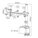 TV SET ACC DESK MOUNT 10-24"/FPMA-D1330SILVER NEOMOUNTS