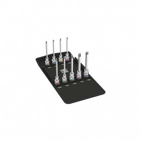 Zyklop bitipadrunisett 8767 C HF 3 kuusnurkne 9-osaline 1/2" T20-T60, hoidmisfunktsiooniga
