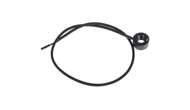 Eiszapfen Temperatursensor G1/4 IG/IG (schwarz, mit AG Adapter - Deep Black)