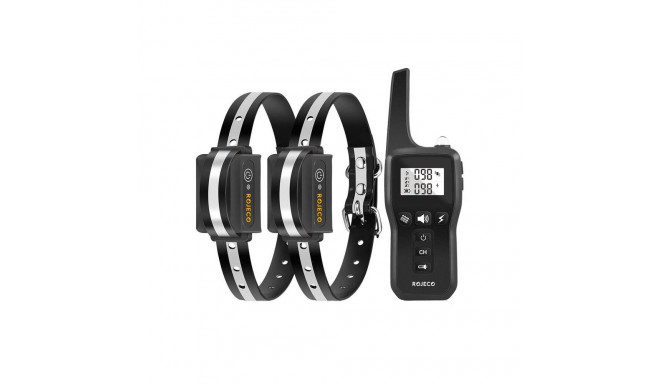 Rojeco PD529 1000m Dog Training Collar with 2 Collars (black)
