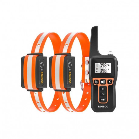 Rojeco PD5291000m Dog Training Collar with 2 Collars