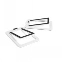 KANTO AUDIO DESKTOP SPEAKER STANDS FOR SMALL SPEAKERS - WHITE (PAIR)