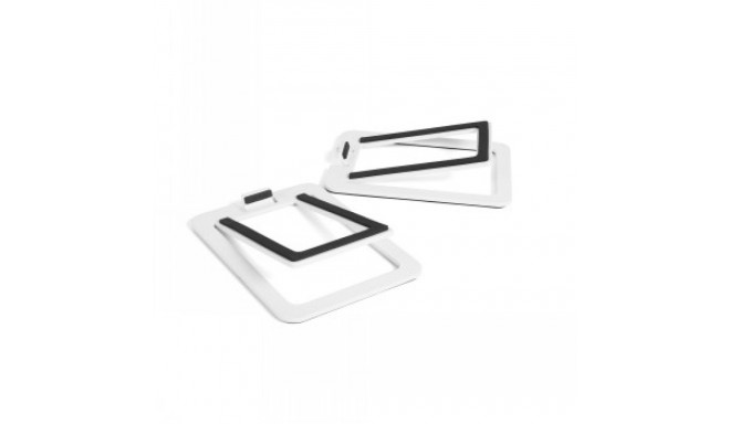 KANTO AUDIO DESKTOP SPEAKER STANDS FOR SMALL SPEAKERS - WHITE (PAIR)