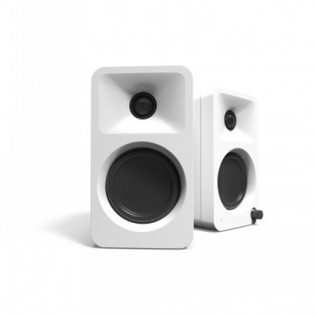 KANTO AUDIO 100W POWERED REFERENCE DESKTOP SPEAKERS WITH BLUETOOTH - WHITE, PAIR (INCLUDES TYPE C PO