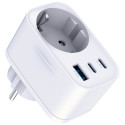 3MK Hyper Comfort Charger 30W 1xUSB-A 2xUSB-C 1xSchuko PD QC3.0 valge