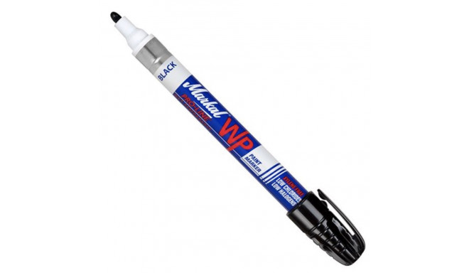 Paint marker for wet surfaces, black