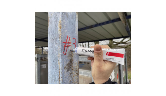 Paint tube, 6 mm, white