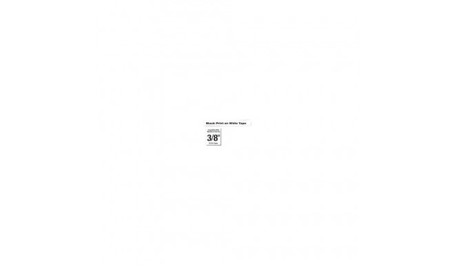 Brother TZe-221 lamineeritud teip must valgel, TZe, 8 m, 9 mm