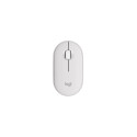 Logitech Pebble 2 M350s juhtmevaba hiir, RF juhtmevaba + Bluetooth, 4000 DPI, toonvalge