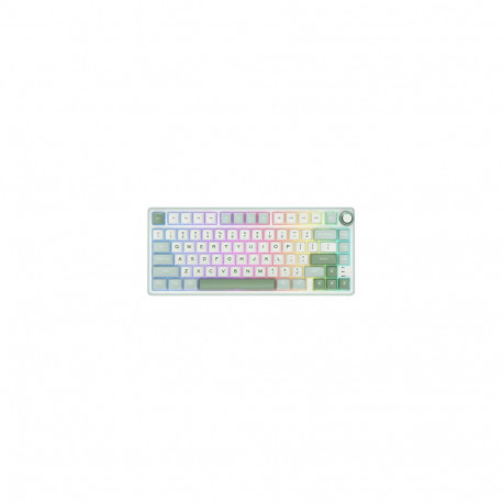 Royal Kludge R75 RGB Sky Cyan wired keyboard 75%