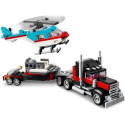 Lego Flatbed Truck with Helicopter 31146