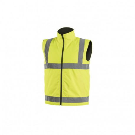 Augstas redzamības izolēta veste, dzeltena XL, ūdensizturīga, HT5K245-XL, HOGERT