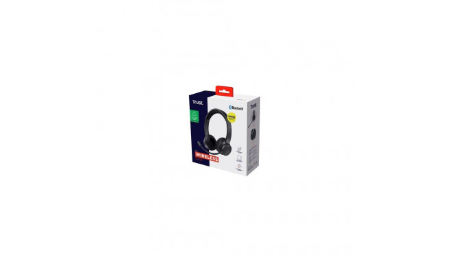 Headset - Trust Ayda Wired & Wireless Binaural Noise Reduction Boom Microphone USB Type-C 3.5mm Blac