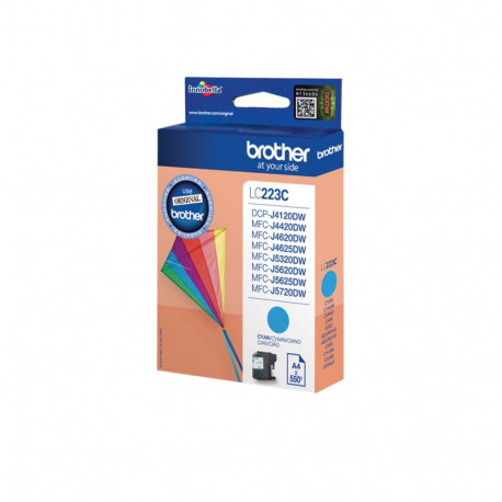 Brother ink cartridge LC223C 550pgs, cyan