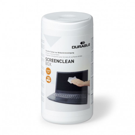 Ekraanipuhastuslapid Durable Screenclean 100tk, niisutatud