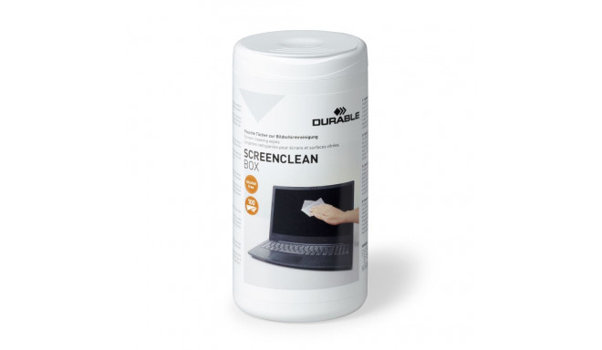 Ekraanipuhastuslapid Durable Screenclean 100tk, niisutatud