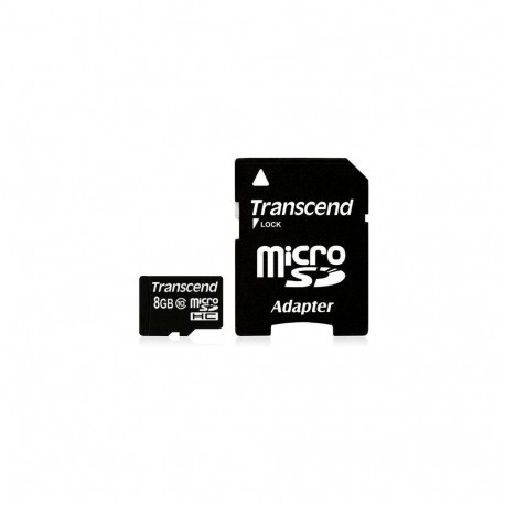 "CARD 8GB Transcend Premium MicroSDHC 10MB/s +Adapter"