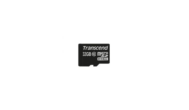 "CARD 32GB Transcend Premium MicroSDHC 10MB/s +Adapter"