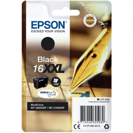 "Epson Tinte 6LB 16XXL ink cartridge black extra high capacity 1.000 pages 1-pack"