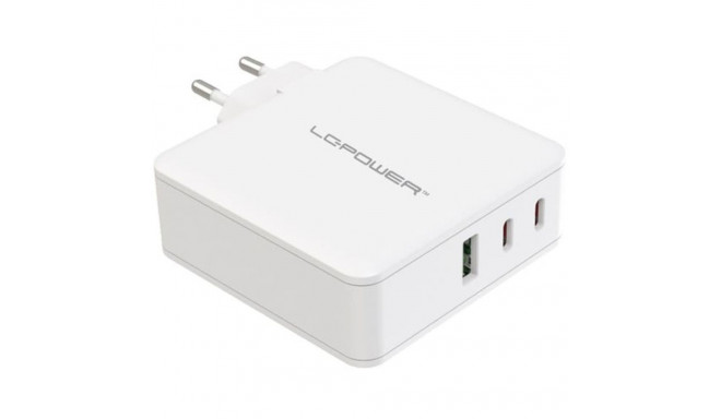 "LC-Power Charger GaN 2x USB-C/USB-A 100W LC-GAN-100 Weiß"