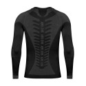 Bielizna termoaktywna męska Alpinus Tactical Base Layer Set czarno-szara GT43276 S
