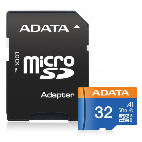 ADATA microSDHC kaart 32GB UHS-I CL10 100/20 MB/s koos adapteriga
