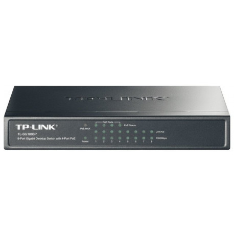 Switch|TP-LINK|8x10Base-T / 100Base-TX / 1000Base-T|TL-SG1008P