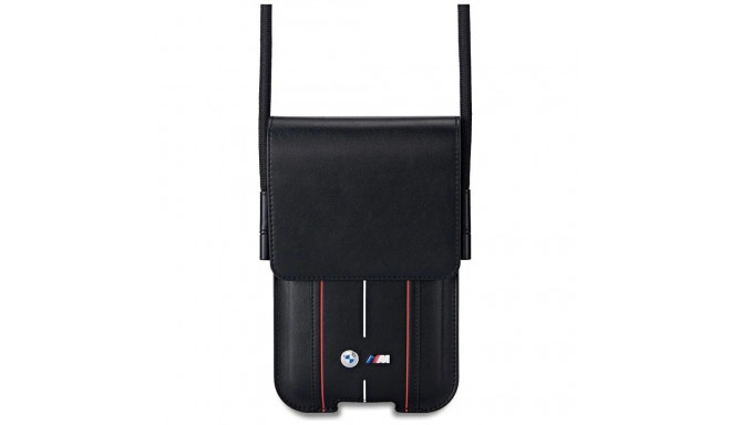BMW Phone Pouch Red Stripes Phone Bag - Black