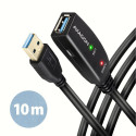Axagon USB-A - USB-A 10 m must USB-kaabel (ADR-310)