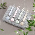 Babyono soother holder silicone beige1469/03