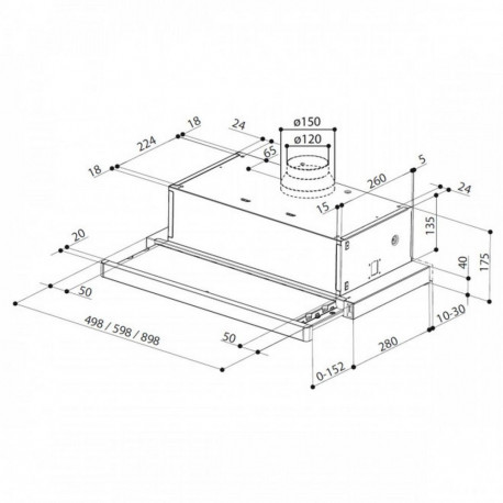 Faber õhupuhasti FLEXA NG HIP W A60