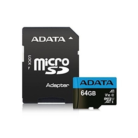 Premier microSD mälukaart 64GB UHS1/CL10/A1+adapter