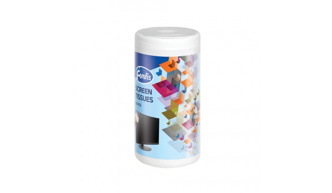 Screen cleaning cloths moistened FOROFIS 50 pcs in a jar