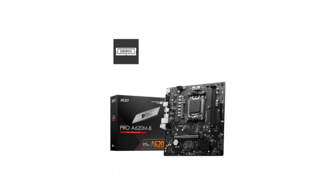 MSI PRO A620M-B emaplaat AMD A620 Socket AM5 micro ATX