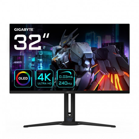 GIGABYTE AORUS mängurimonitor FO32U2 32" OLED 3840 x 2160(UHD) 240Hz 0.03ms KVM 250cd/m2 FreeSync Pr