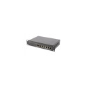 Digitus 8 pordi gigabitine PoE lüliti, 10-tolline, haldamata