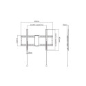 Gembird WM-80F-01 TV mount/stand 2.03 m (80") Black
