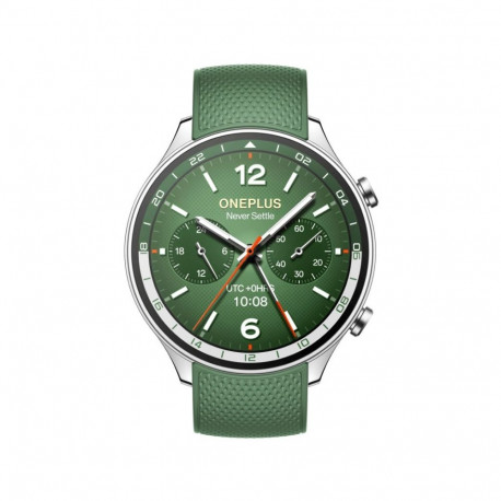 OnePlus Watch 2R 3.63 cm (1.43") AMOLED 46 mm Digital 466 x 466 pixels Touchscreen Green Wi-Fi GPS (