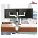 Desk holder for two LCD monitors Maclean MC-714 13-27 "8kg aluminum