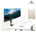 Desk holder for two LCD monitors Maclean MC-714 13-27 "8kg aluminum