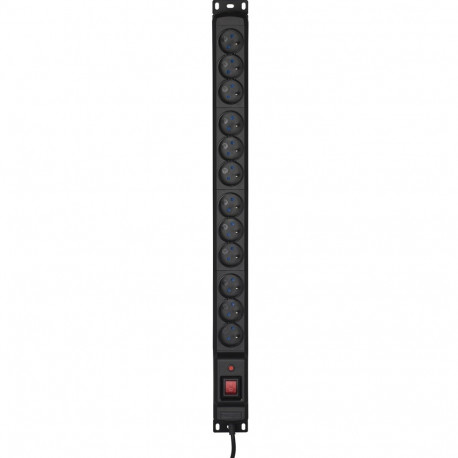 Activejet COMBO 12 pistikupesaga pikendusjuhe 1,5m must