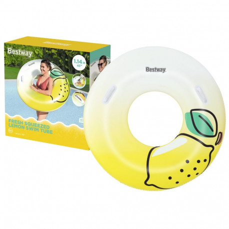 Bestway täispuhutav ujumisrõngas 36448 114cm, sidrun