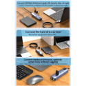 PremiumCord Adapter USB-C to Gigabit 10/100/1000Mbps + 3x USB3.2 connector