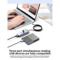 PremiumCord Adapter USB-C to Gigabit 10/100/1000Mbps + 3x USB3.2 connector